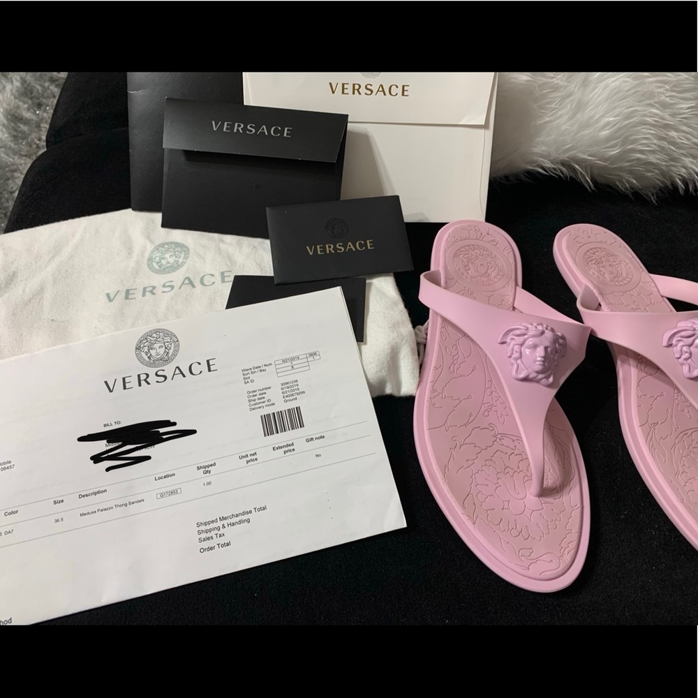 Medusa Palazzo Thong Sandals